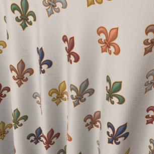  Earth Woodlands Fleur-de-lis Design Light  Fabric