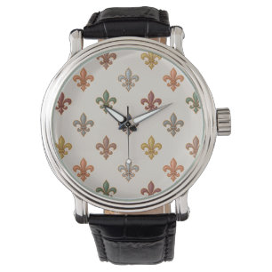Earth Woodlands Fleur-de-lis Design Light Watch
