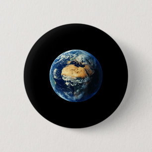 Earth World - Happy Earth Day Save The Planet Spac Button