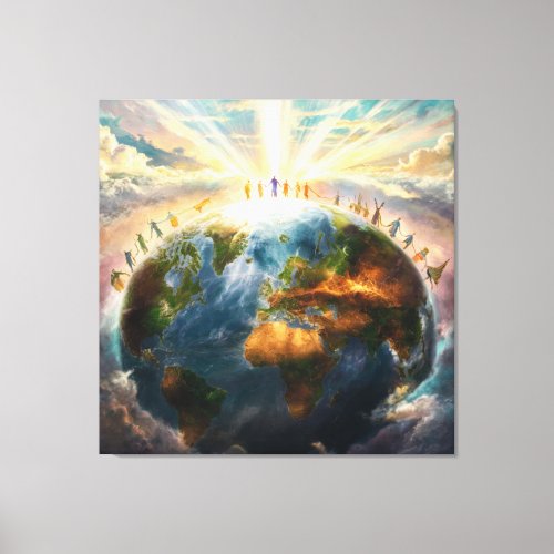   Earth World Light Unity AP70 Good  Canvas Print