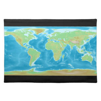 Earth World Map Placemat