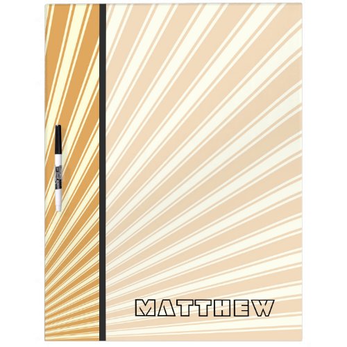 Earth yellow Color Stripe Funky Pattern Dry_Erase Board