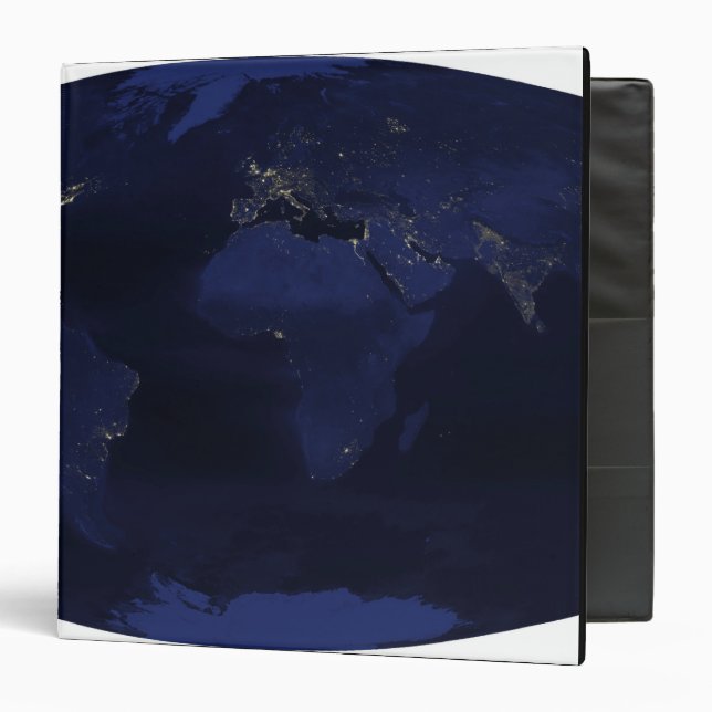 EarthÃ¯Â¿Â½s human-generated nighttime lights 3 Ring Binder (Front/Inside)