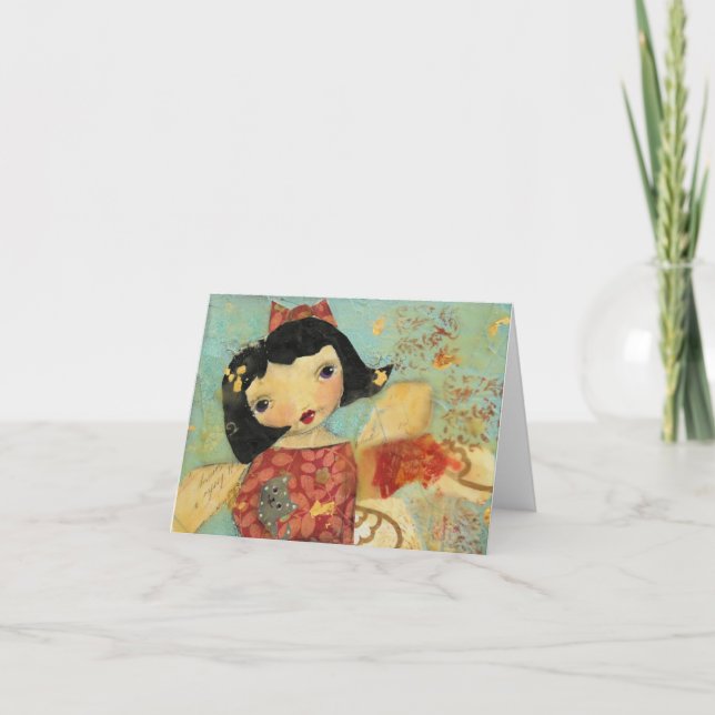 Eartha and the Angel, Blank Note Card (Front)