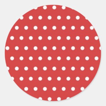 Earthberry Points Red (several Products Selected) Classic Round Sticker by punktehimmel at Zazzle
