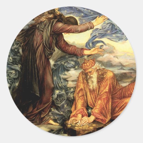 Earthbound by Evelyn De Morgan Victorian Art Classic Round Sticker