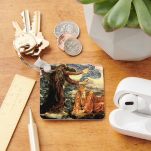 Earthbound by Evelyn De Morgan, Victorian Art Keychain