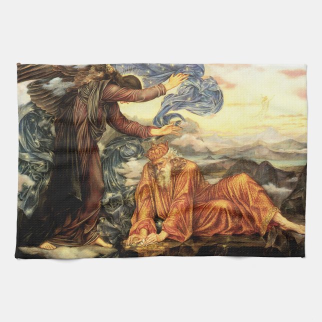 Earthbound by Evelyn De Morgan, Victorian Art Kitchen Towel (Horizontal)
