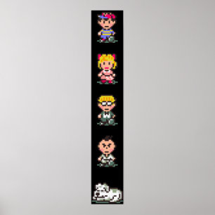 Earthbound - Characters Poster