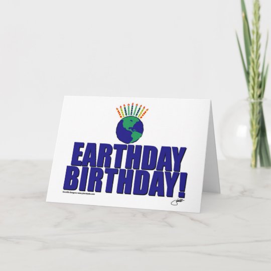 Earthday Birthday Card