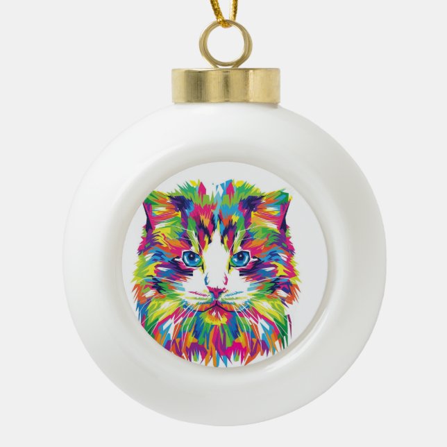 Earthday  ceramic ball christmas ornament (Front)