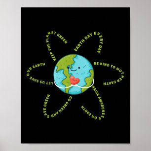 Earthday Everyday 54th Anniversary Earth Day Women Poster
