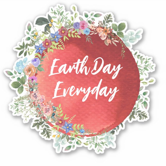 EarthDay Everyday Sticker (Front)