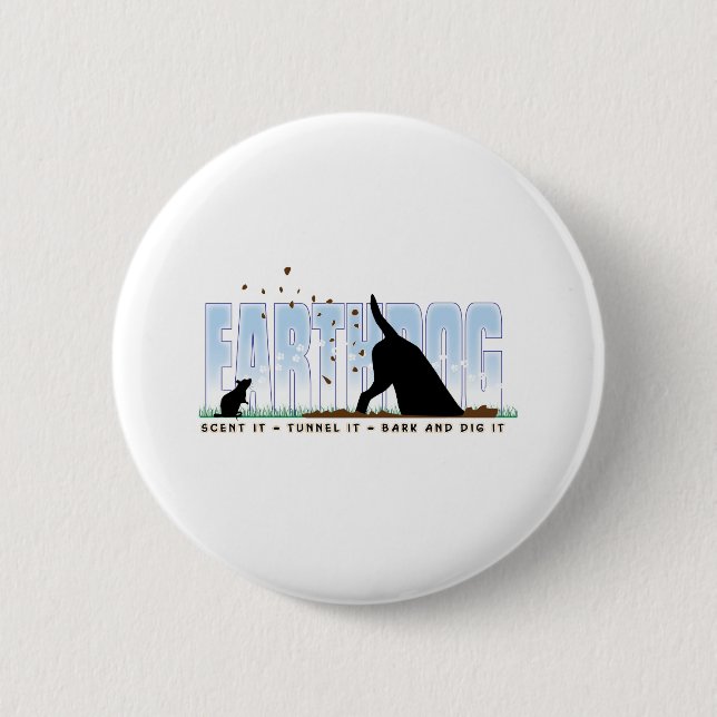 Earthdog color design button (Front)
