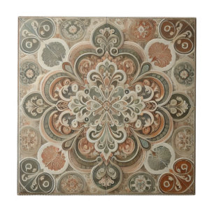 Earthen Bohemian Maximalist Ceramic Tile