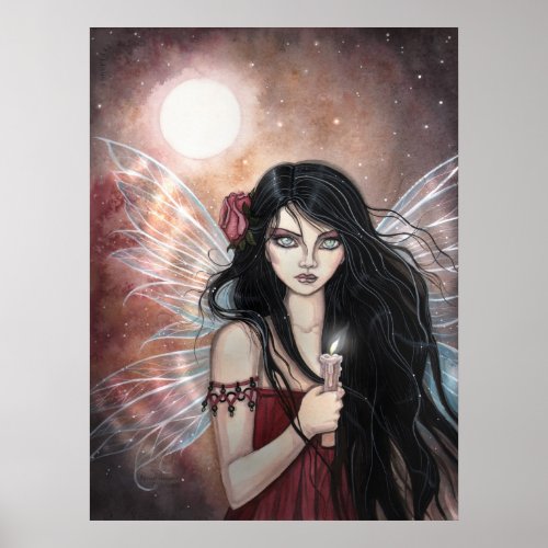 Earthen Dusk Mystical Fairy Poster