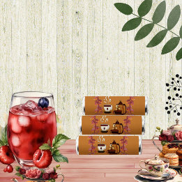 Earthen Mud Brown Teapot Afternoon High Tea Party  Breath Savers® Mints