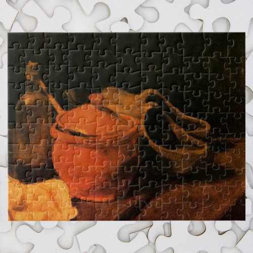 Earthenware Bottle and Clogs by Vincent van Gogh Jigsaw Puzzle