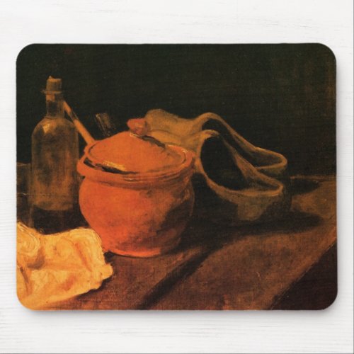 Earthenware Bottle and Clogs by Vincent van Gogh Mouse Pad