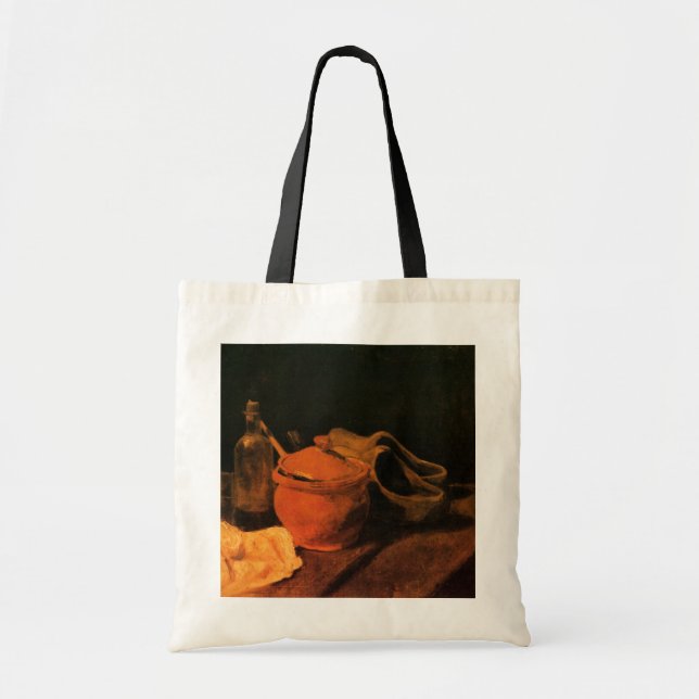 Earthenware, Bottle and Clogs by Vincent van Gogh Tote Bag (Front)