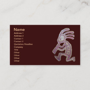 Earthenware Kokopelli Business Card