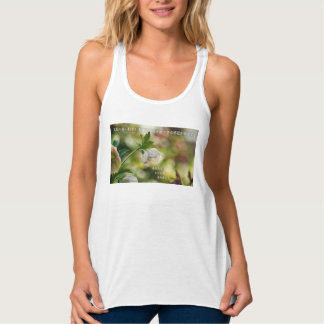 Earthlight and Healing Japanese Flowers and Poetry Tank Top