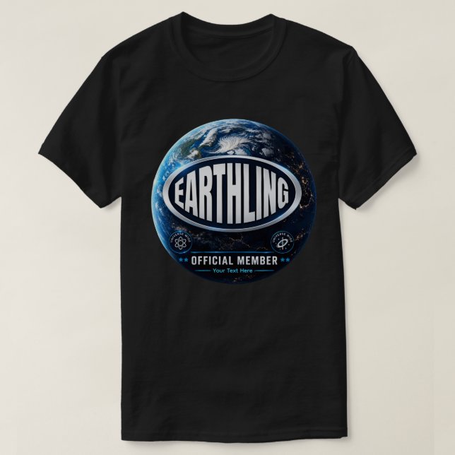 Earthling Official Member Design T-Shirt (Design Front)