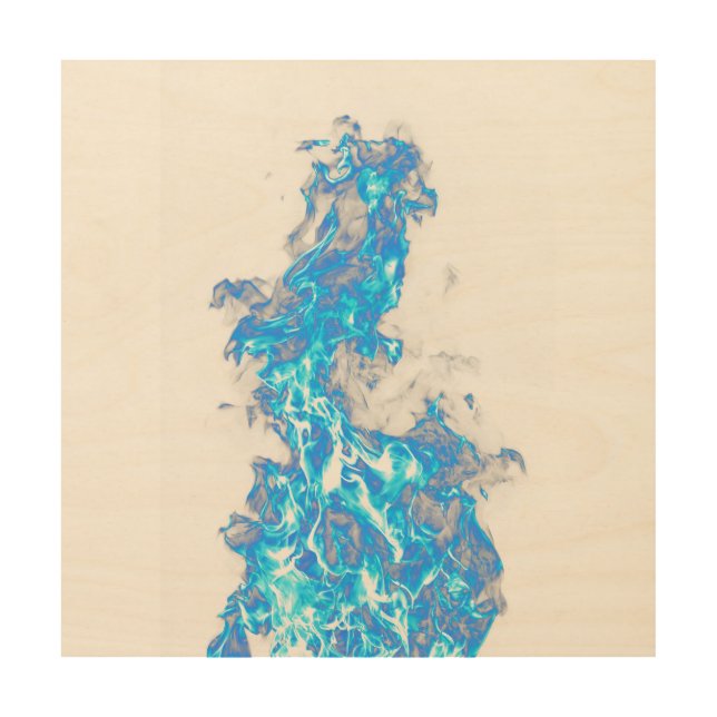 Earthly Abstraction: Wood Wall Art Fusion (Front)