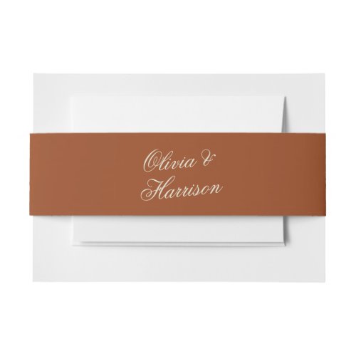 Earthly Chic Terracotta Wedding Belly Band