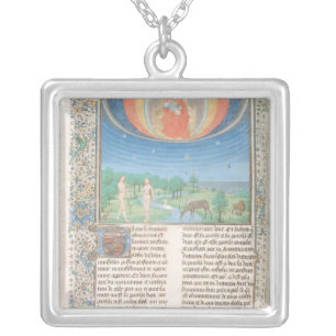 Earthly Paradise, a Book on Seven Ages of  World Silver Plated Necklace