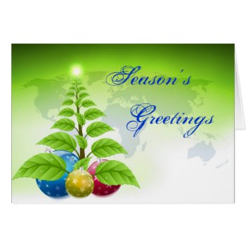 Earthly Season's Greetings Personalized Card by BaileysByDesign at Zazzle