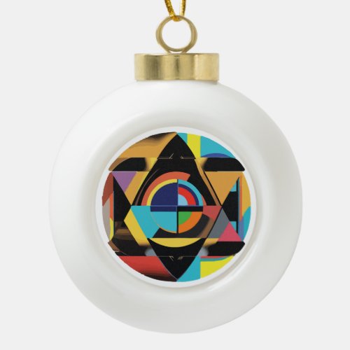Earthly Spheres Fusion Global Harmony Orb Ceramic Ball Christmas Ornament