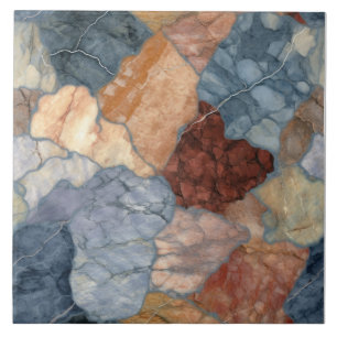 Earthly Tone Marble Pattern Ceramic Tile