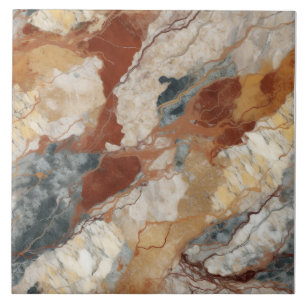 Earthly Tone Marble Pattern Ceramic Tile