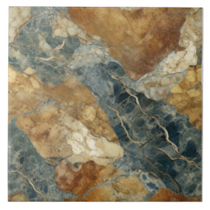 Earthly Tone Marble Pattern Ceramic Tile