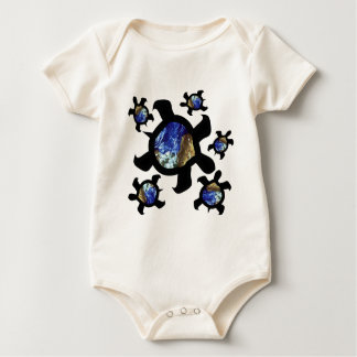 Earthly Turtles Baby Bodysuit