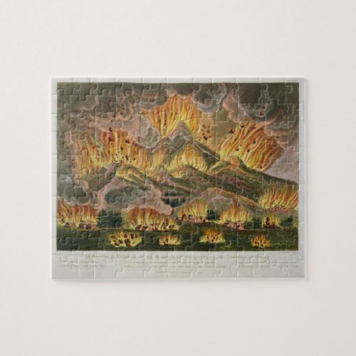 Earthquake and Eruption of the Mountain of Asama_y Jigsaw Puzzle