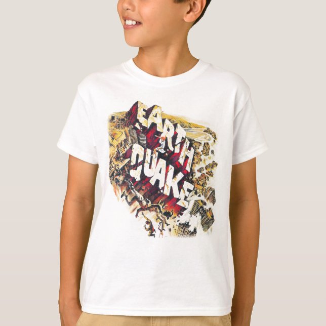 EARTHQUAKE Kids T-Shirt (Front)