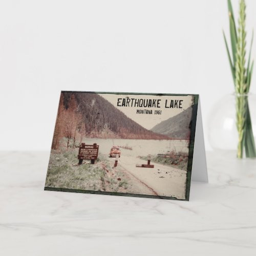 Earthquake Lake Montana 1961 Greeting Card