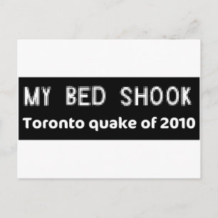 EARTHQUAKE Toronto Postcard