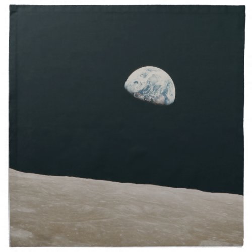 Earthrise A Tranquil View from the Moon Cloth Napkin