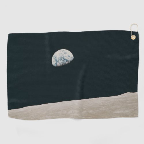 Earthrise A Tranquil View from the Moon Golf Towel
