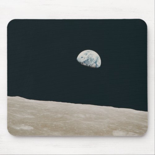 Earthrise A Tranquil View from the Moon Mouse Pad