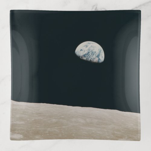Earthrise A Tranquil View from the Moon Trinket Tray