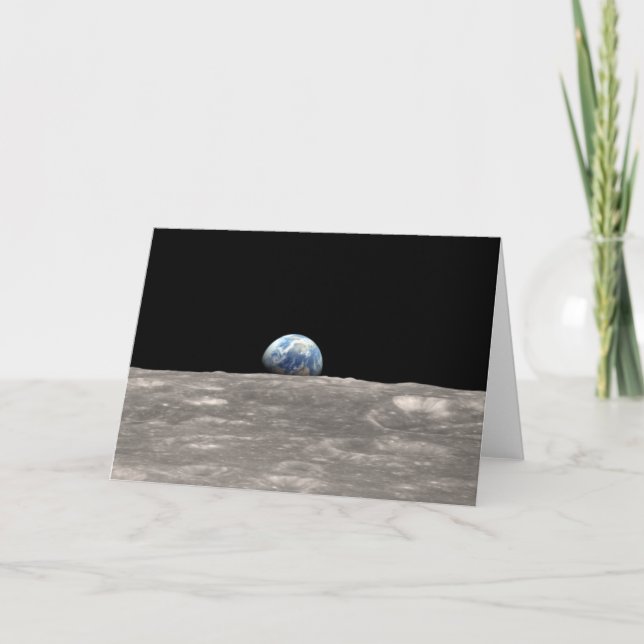 Earthrise and quote: Shot from Apollo 8 Card (Front)