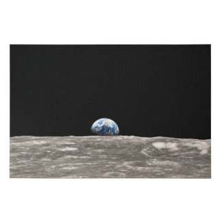Earthrise Faux Canvas Print