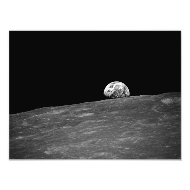 Earthrise from Apollo 8 Moon Mission Photo Print (Front)