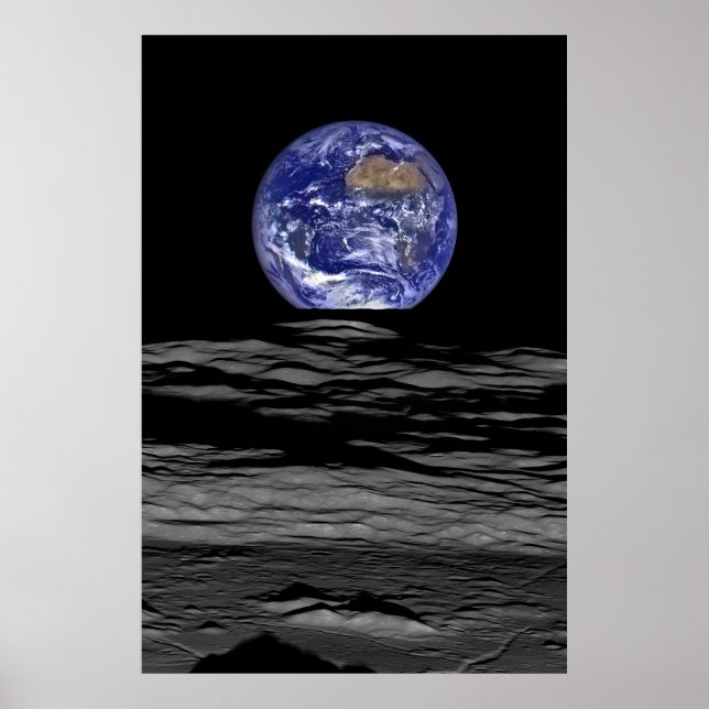 Earthrise From The Farside Of The Moon Poster (Front)