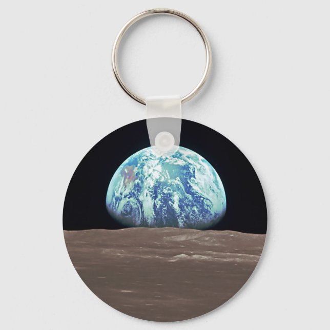Earthrise from the Moon Keychain (Front)