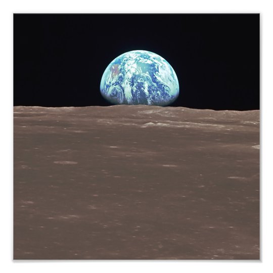 Earthrise from the Moon Photo Print | Zazzle.com